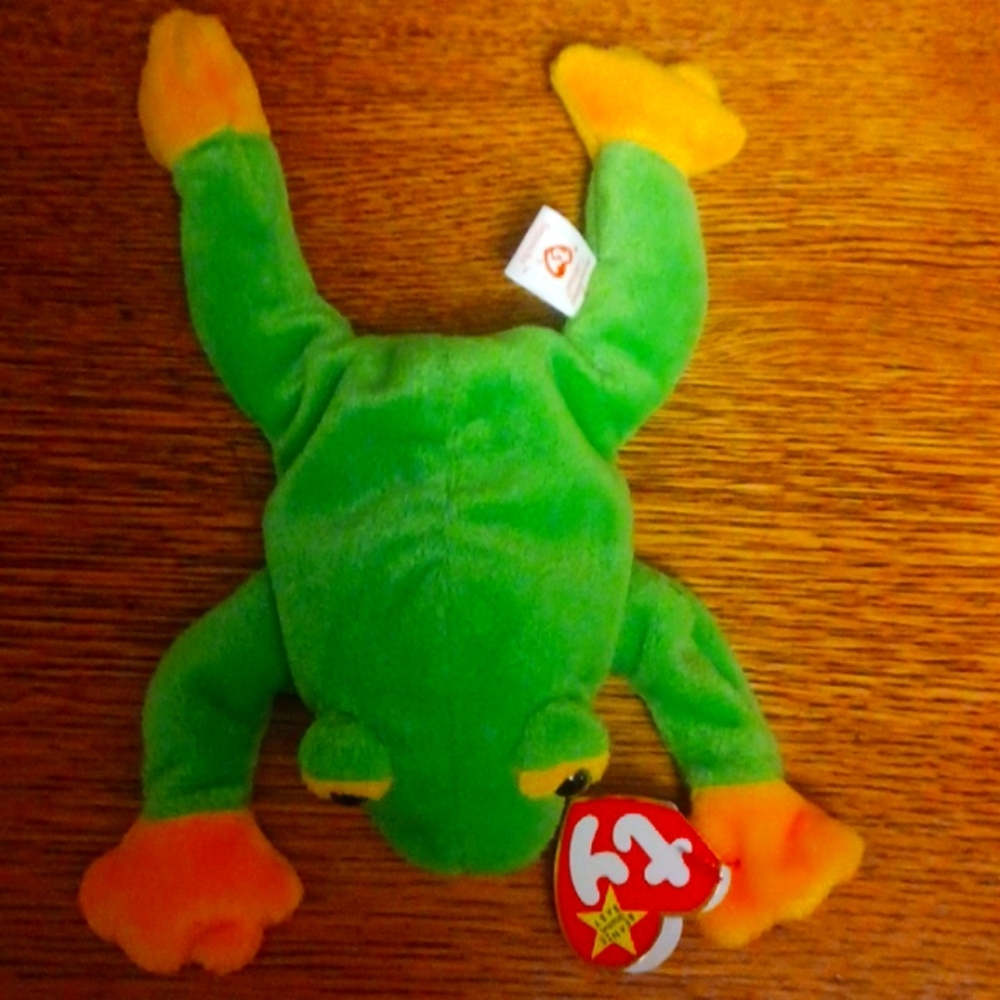 Smoochy frog beanie baby